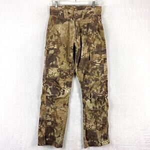Kryptek Highlander Cargo Pants Mens XS Brown Camo Hunting Hiking Outdoors Nature
